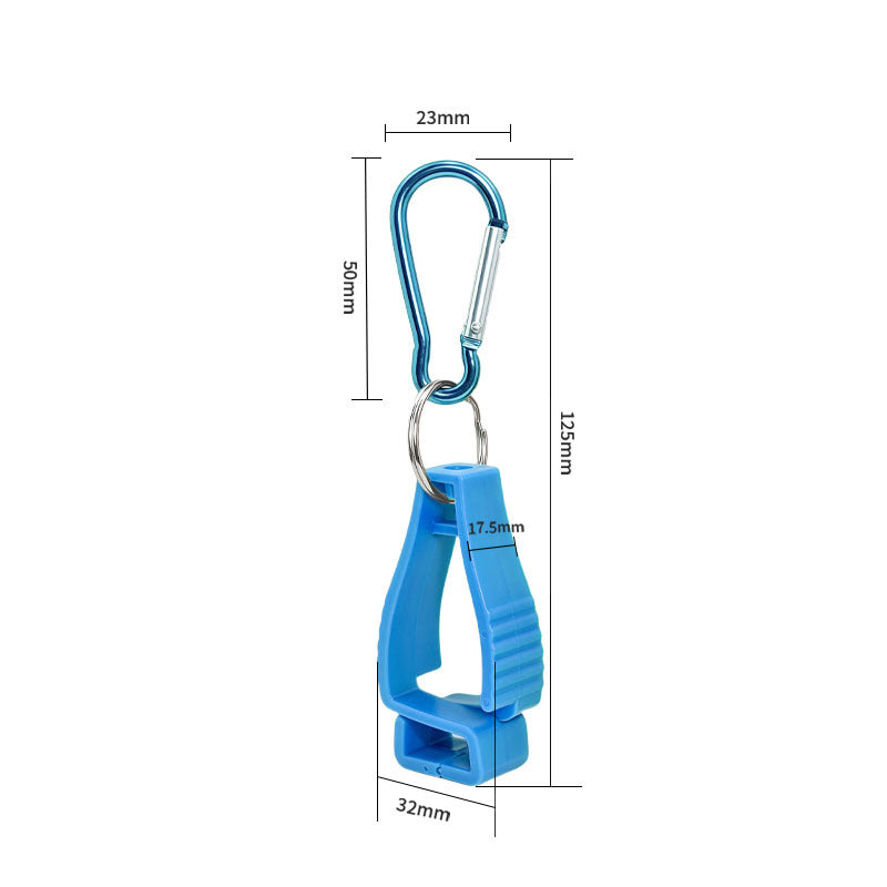 Plastic Clip with Key Ring Carabiner