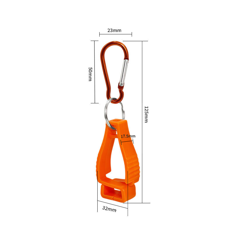 Plastic Clip with Key Ring Carabiner