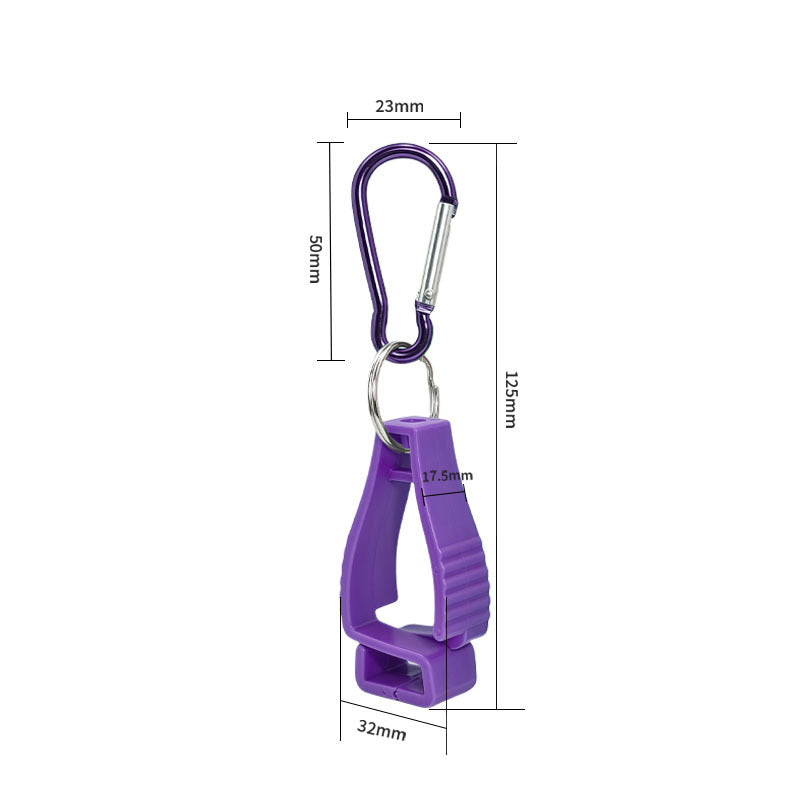 Plastic Clip with Key Ring Carabiner
