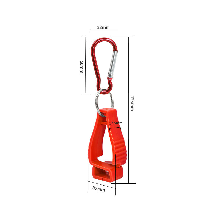 Plastic Clip with Key Ring Carabiner