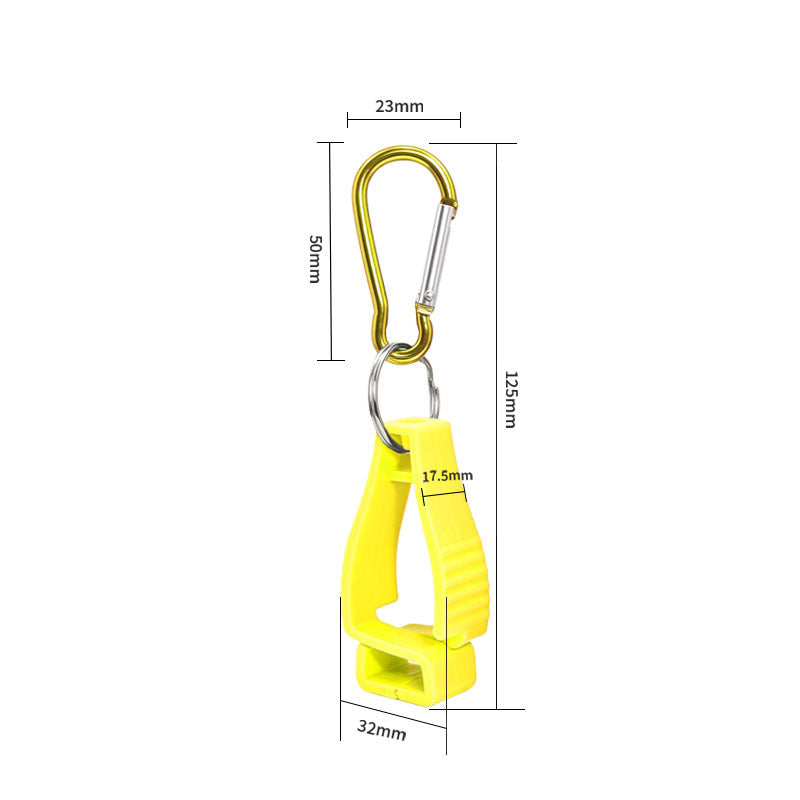 Plastic Clip with Key Ring Carabiner